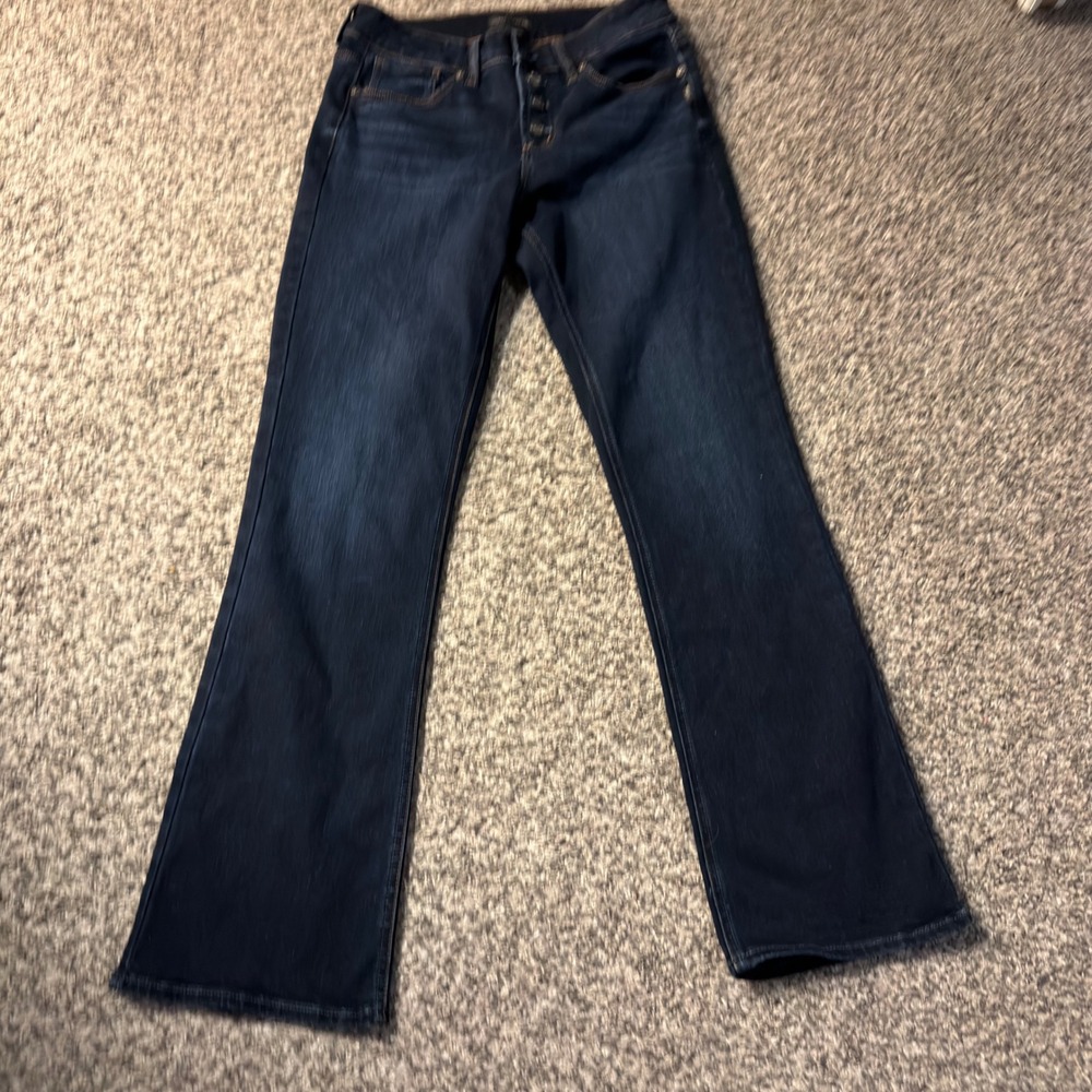 Silver Jeans Co Suki Slim Boot Dark Wash Button Fly Jeans W29 L31 L93639EDB499